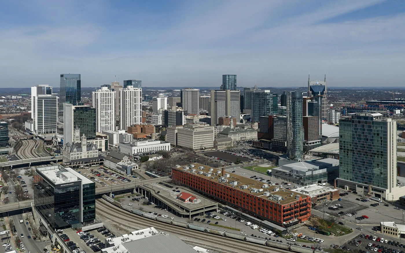 Downtown Nashville and the Cumberland River
