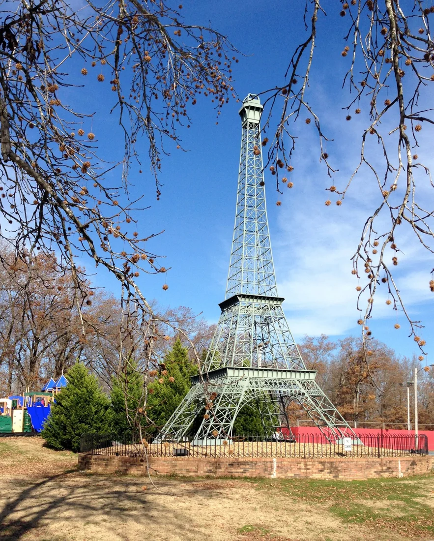 Eiffel Tower replica at Memorial Park, Paris, Tennessee