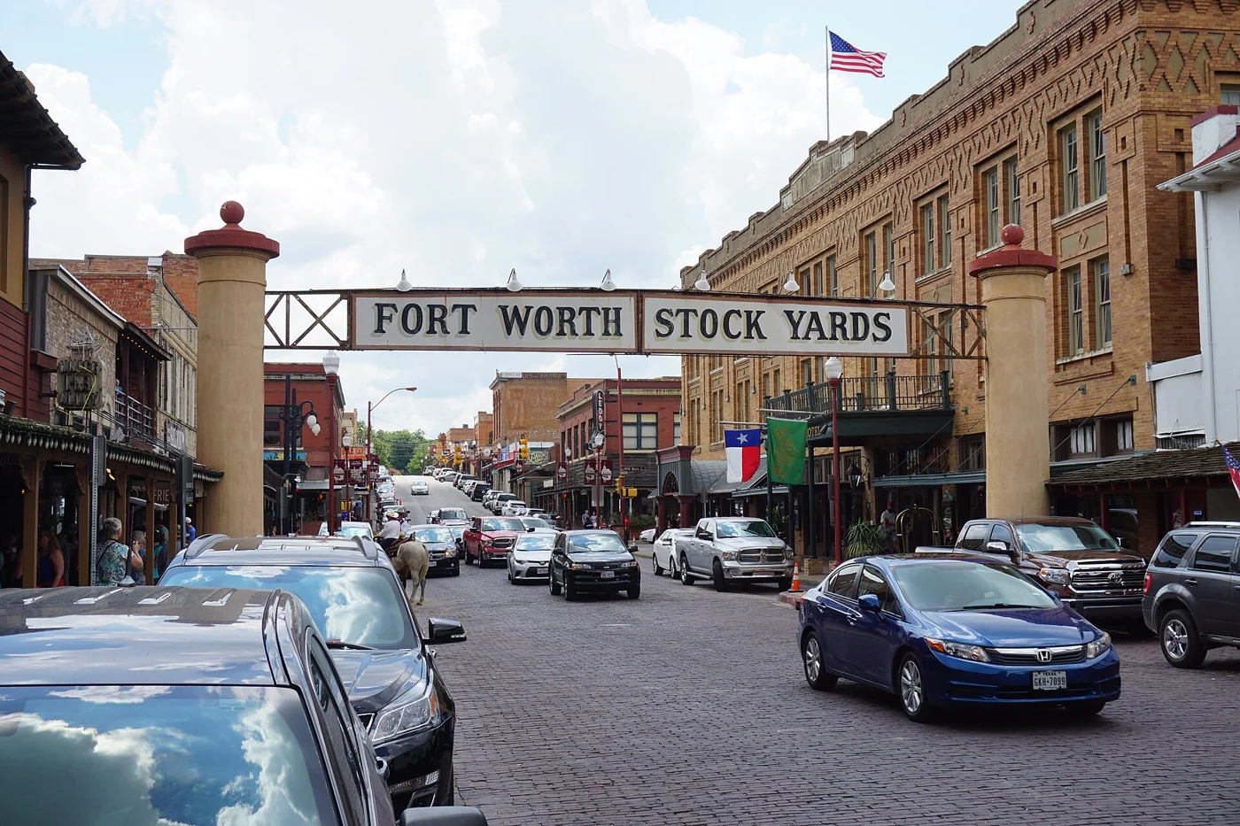 Exchange Avenue at the Fort Worth Stockyards