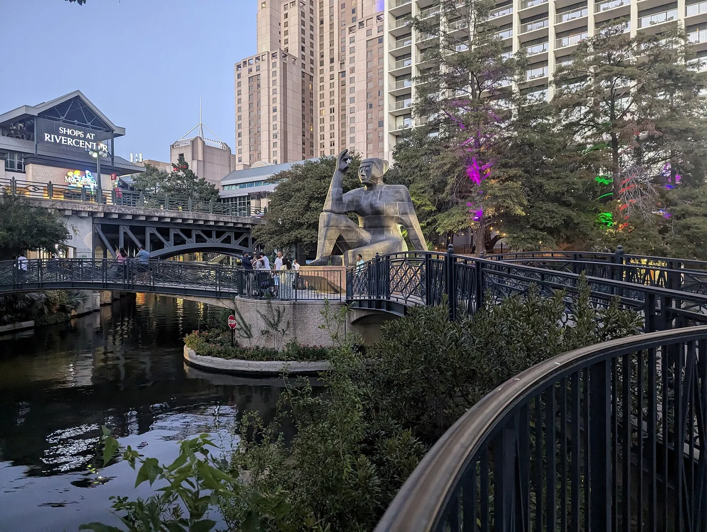 Walkways beside the San Antonio River Walk