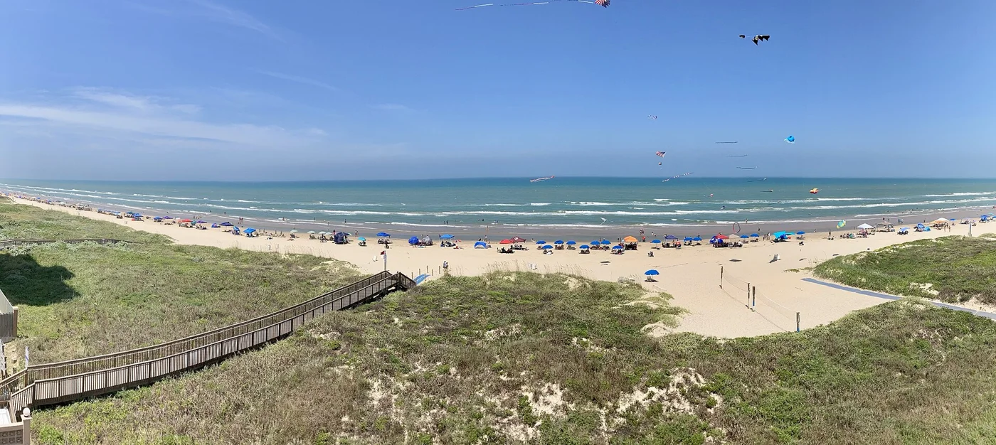 Beach and dunes at South Padre Island