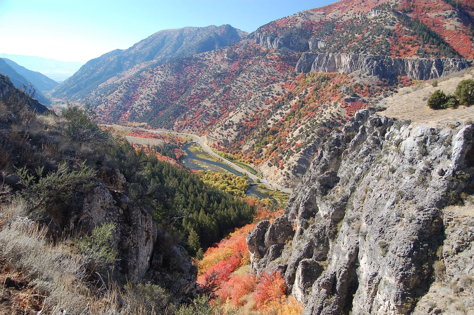 Logan Canyon Scenic Byway - Logan Canyon from the Crimson Trail - NARA - 7720196.jpg