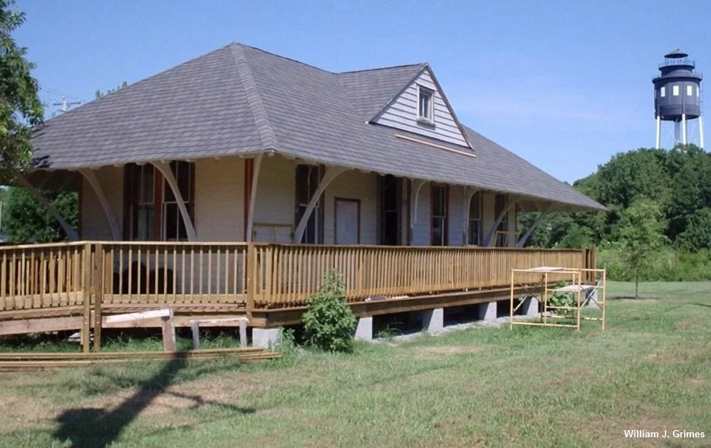 Historic Bloxom depot at the Cape Charles museum, Virginia
