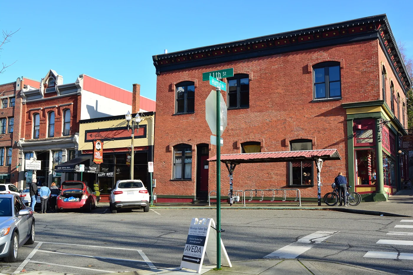 Historic Fairhaven buildings in Bellingham, Washington