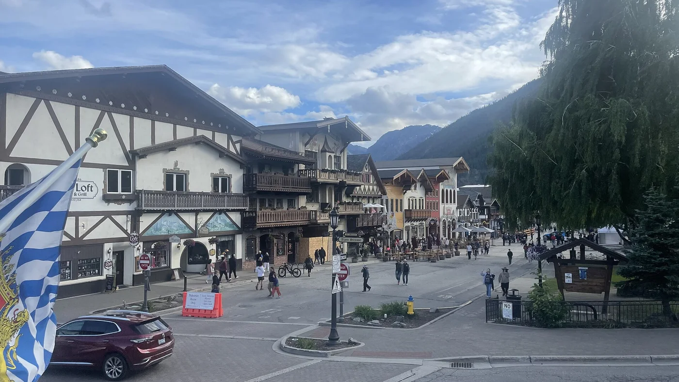 Bavarian-style Main Street in Leavenworth, Washington