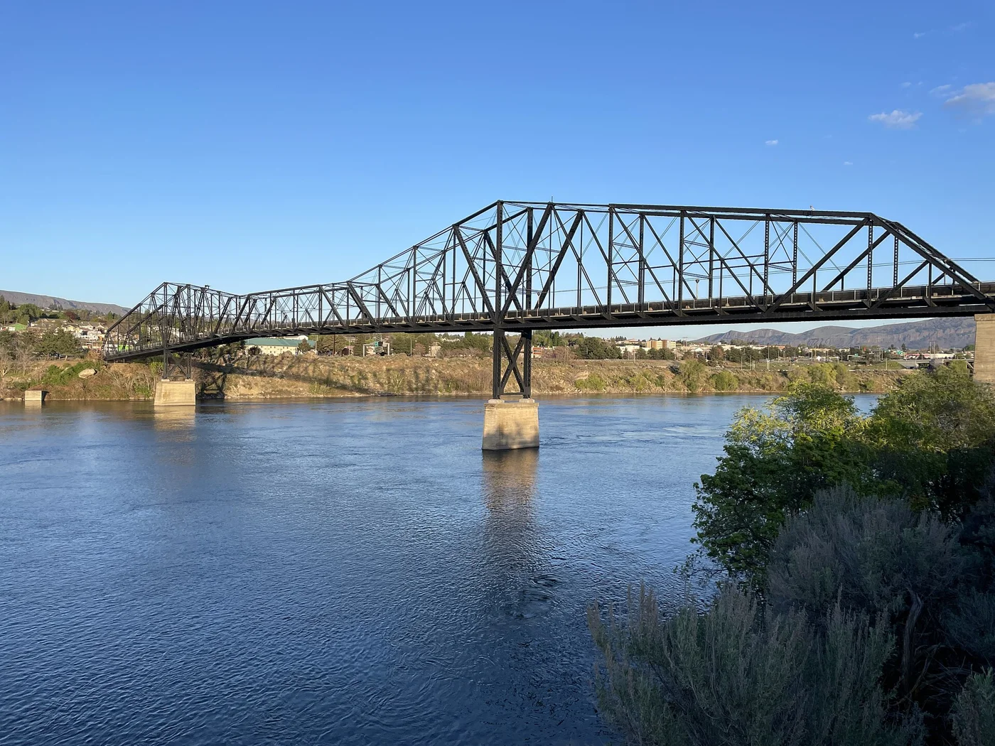 Columbia River Bridge at Wenatchee, Washington