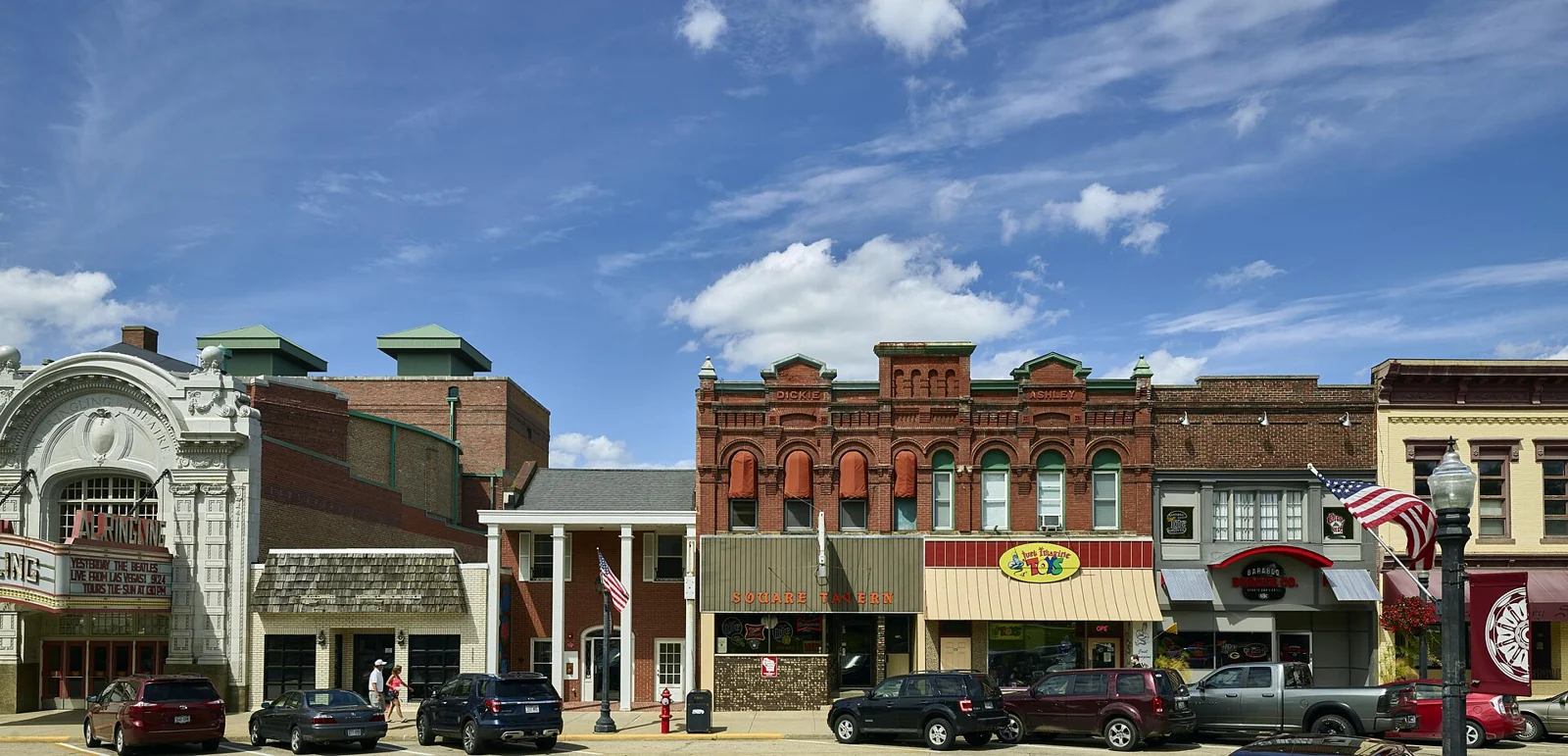 A view of Baraboo, Wisconsin