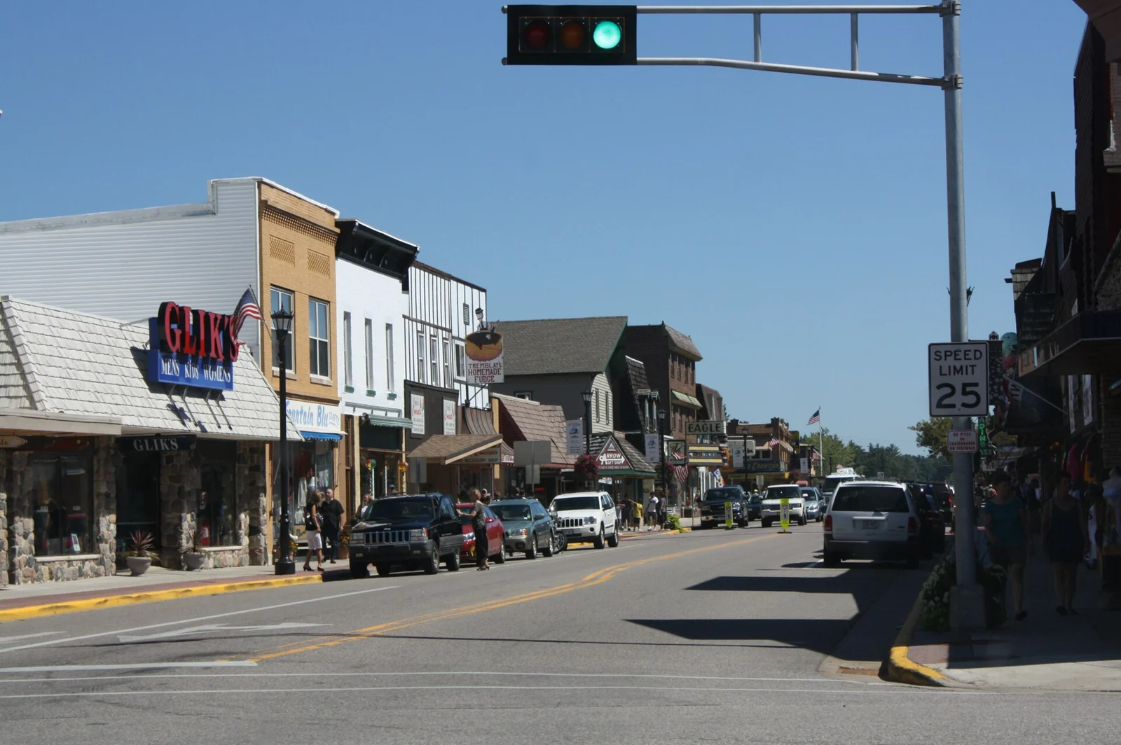 A view of Eagle River, Wisconsin