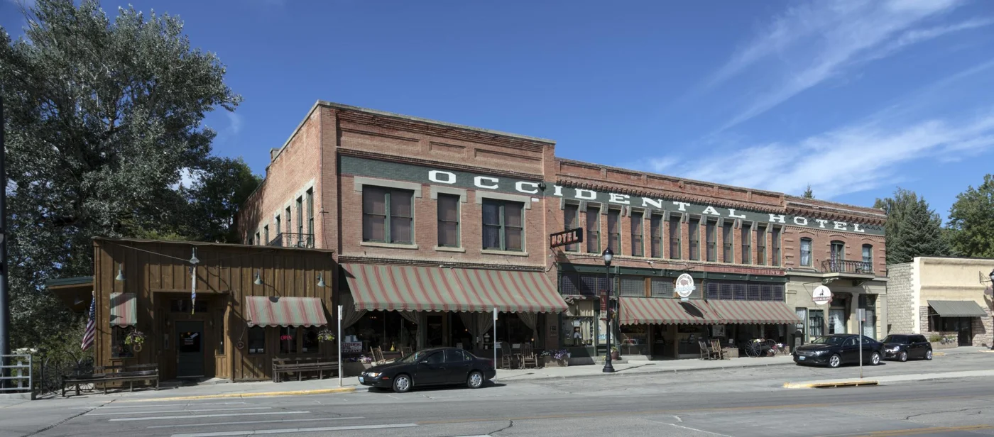 The Occidental Hotel in downtown Buffalo, Wyoming