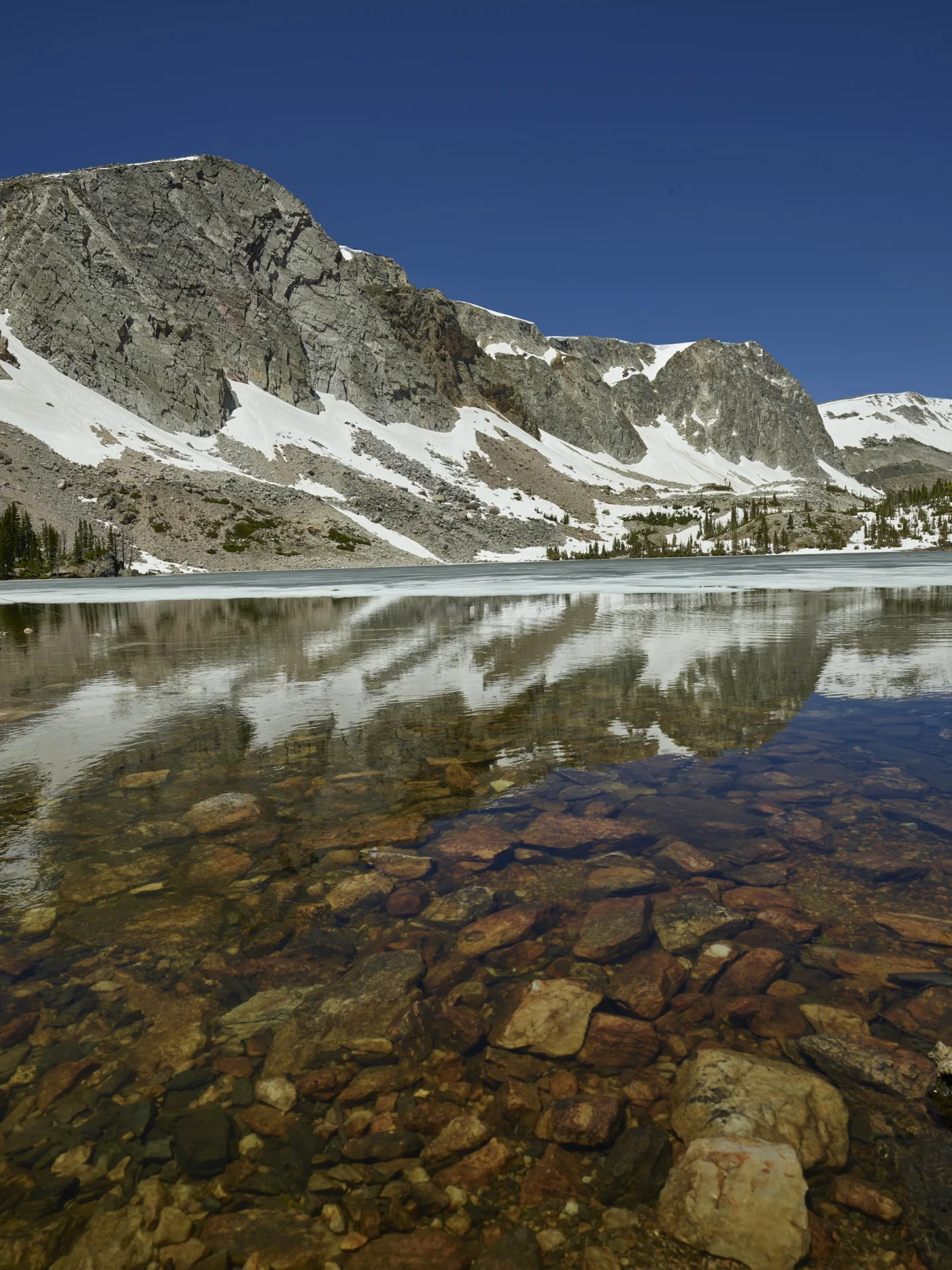 Lake Marie in the Snowy Range between Saratoga and Laramie, Wyoming