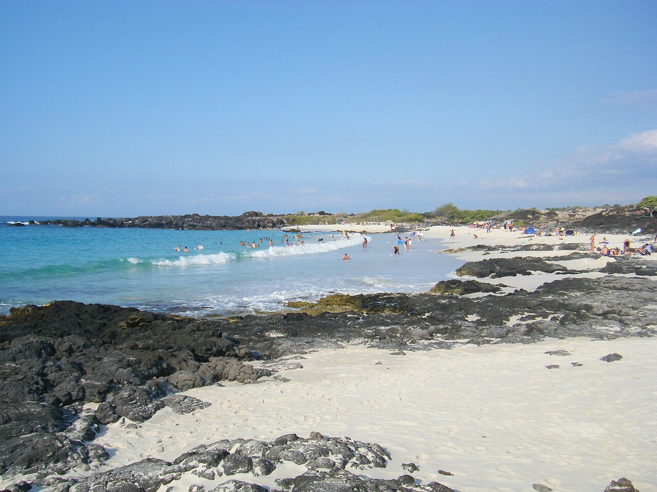 Kua Bay in Kekaha Kai State Park, Big island of Hawaiʻi , Hawaii.