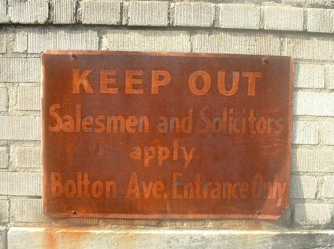 Faded old sign, Alexandria, Louisiana. Cotton Brothers’ Bakery Building that was last used as a Greyhound bus station. The building was sold to the Central Louisiana Red Cross and 