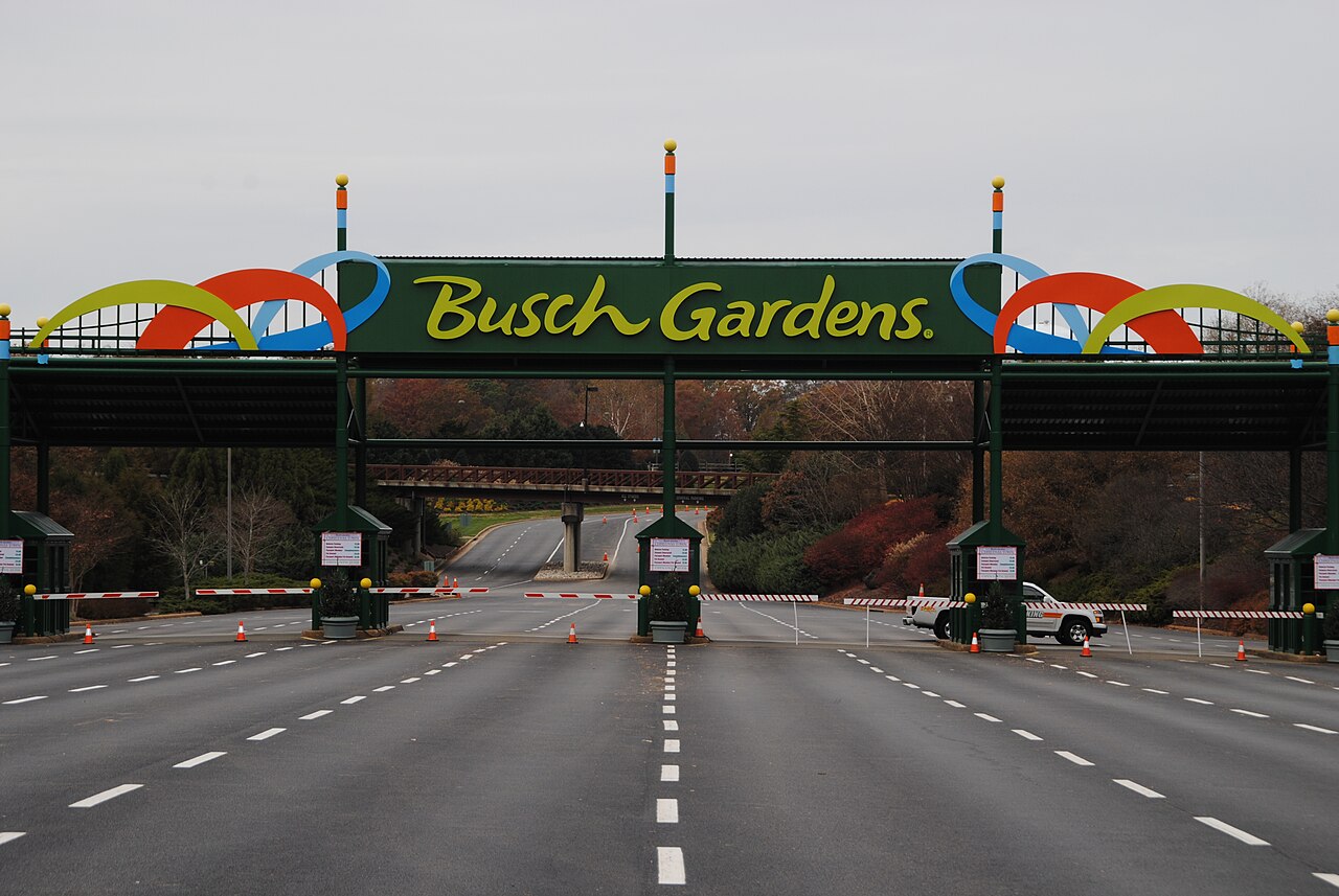 Main entrance to Busch Gardens Williamsburg