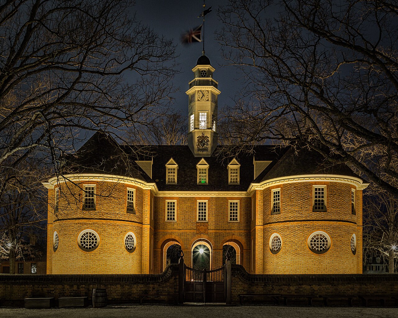 From Wikipedia - The Capitol at Williamsburg, Virginia housed the House of Burgesses of the Colony of Virginia from 1705, when the capital was relocated there from Jamestown, until
