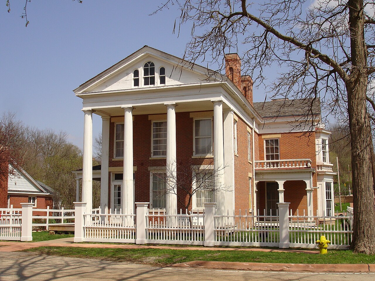Elihu Benjamin Washburne House, Galena, Illinois, USA. U.S. National Register of Historic Places.