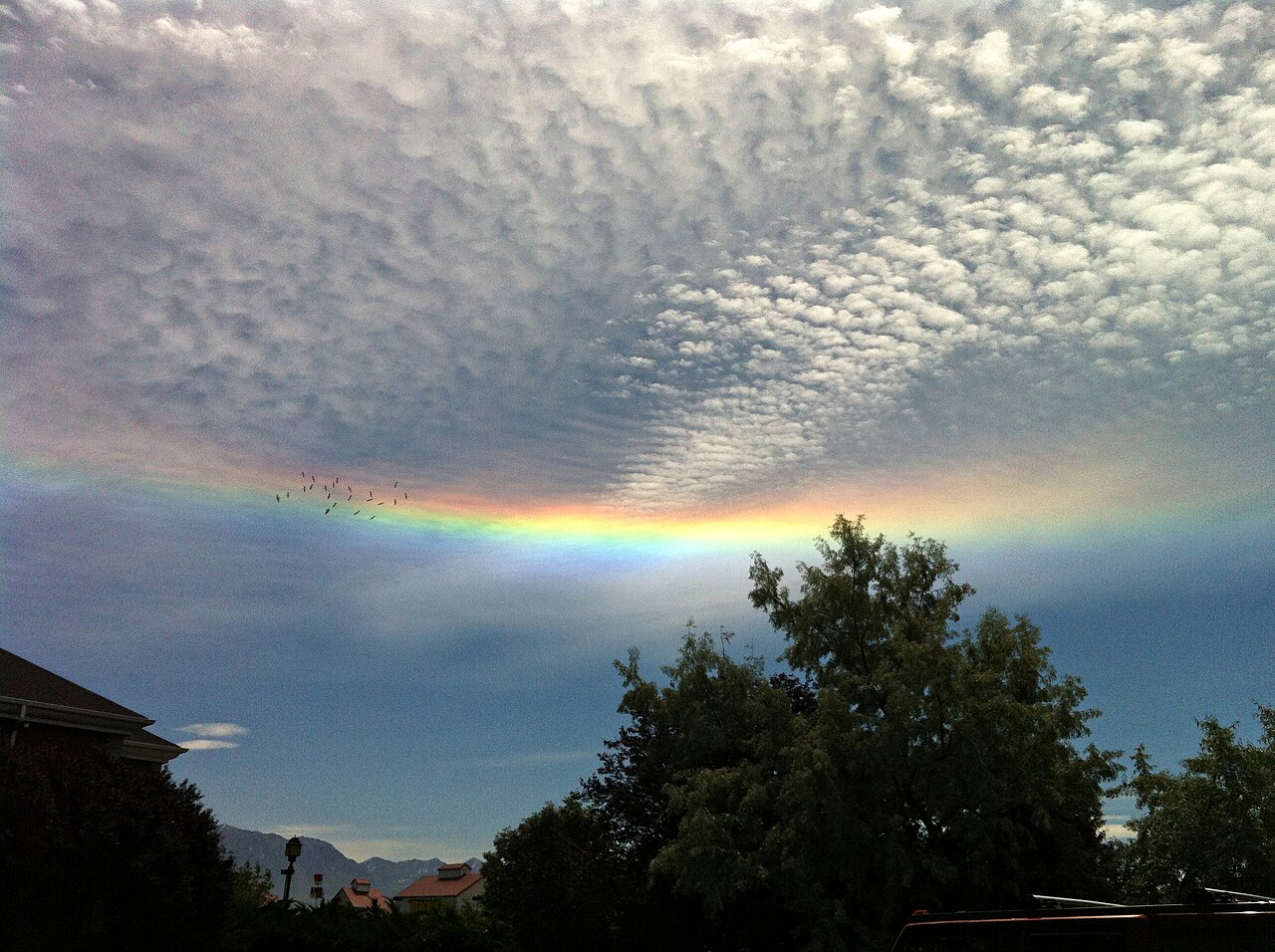Circumhorizontal arc in Lehi, UT at approx 11:45 AM June 12, 2012