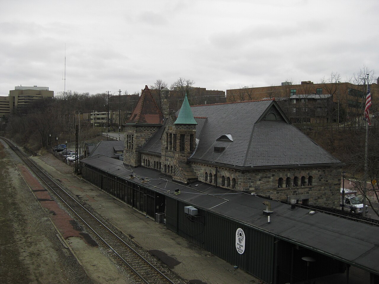 The former Michigan Central Railroad depot in Ann Arbor , now the "Gandy Dancer" restaurant. This is an image of a place or building that is listed on the National Register of Hist