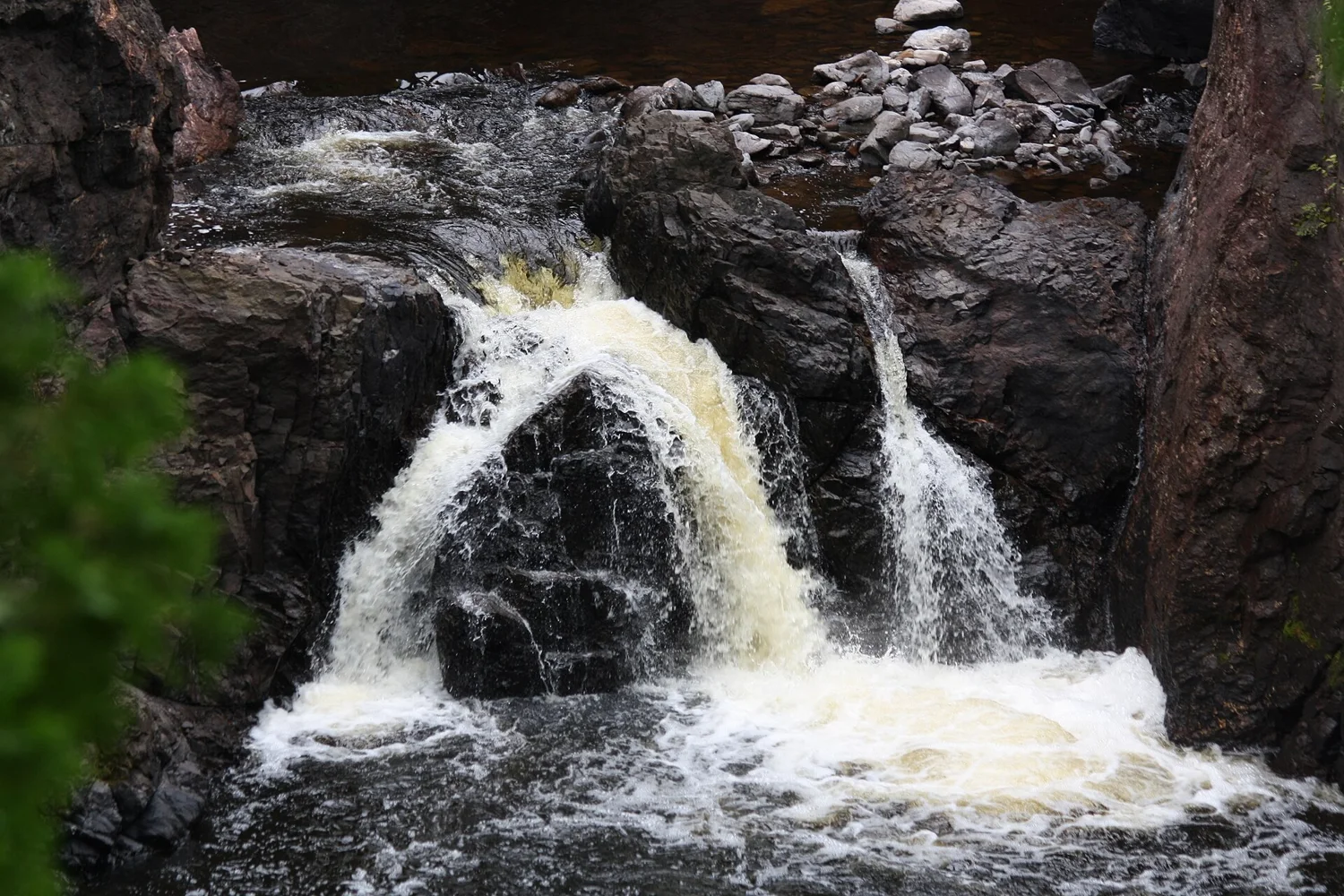 Waterfall at Copper Falls State Park